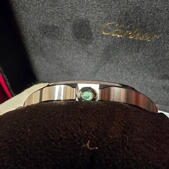 Cartier Santos limited to the middle east - green dial arabic numerals - Picture 6 of 9